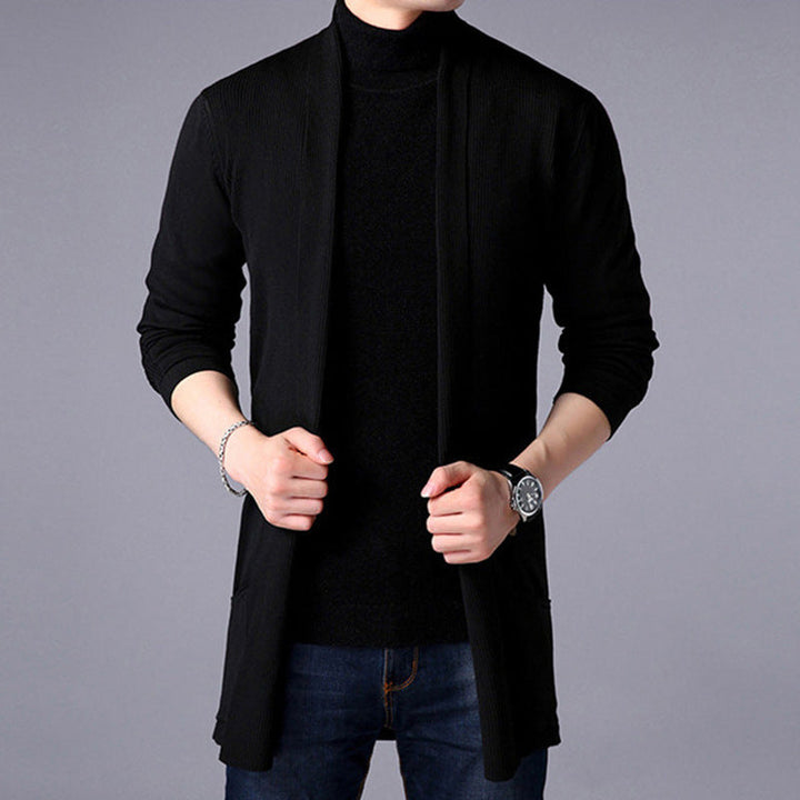 Herr Lång Cardigan – Perfekt för Lagdeling och Stil