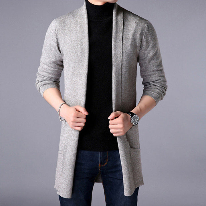 Herr Lång Cardigan – Perfekt för Lagdeling och Stil