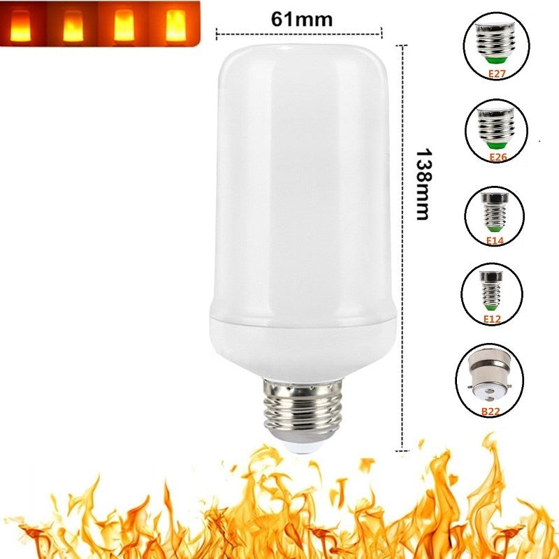 LED Flammeeffekt Lyspäre för Mysig Stämning