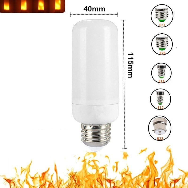 LED Flammeeffekt Lyspäre för Mysig Stämning