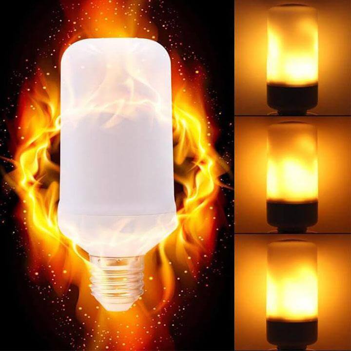 LED Flammeeffekt Lyspäre för Mysig Stämning