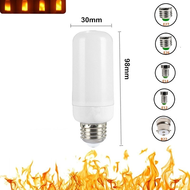 LED Flammeeffekt Lyspäre för Mysig Stämning