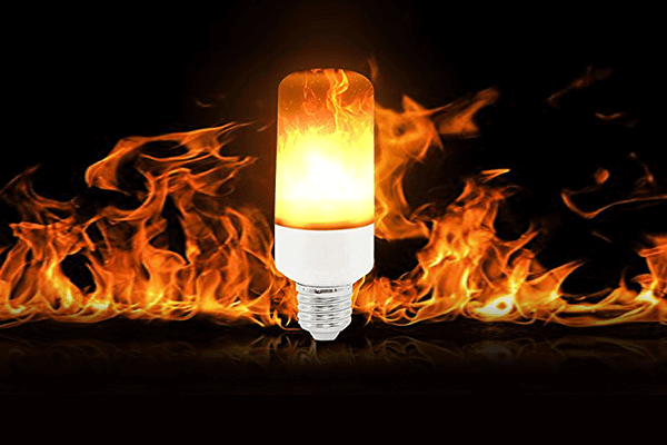LED Flammeeffekt Lyspäre för Mysig Stämning