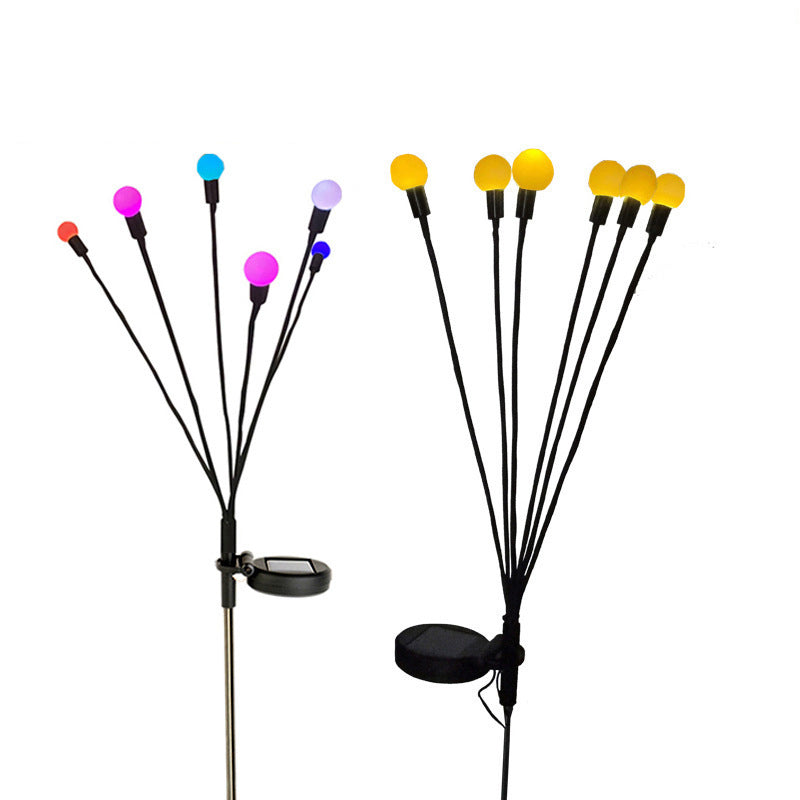 LED Ildflue Solcellelys - Färgendring Hagebelysning