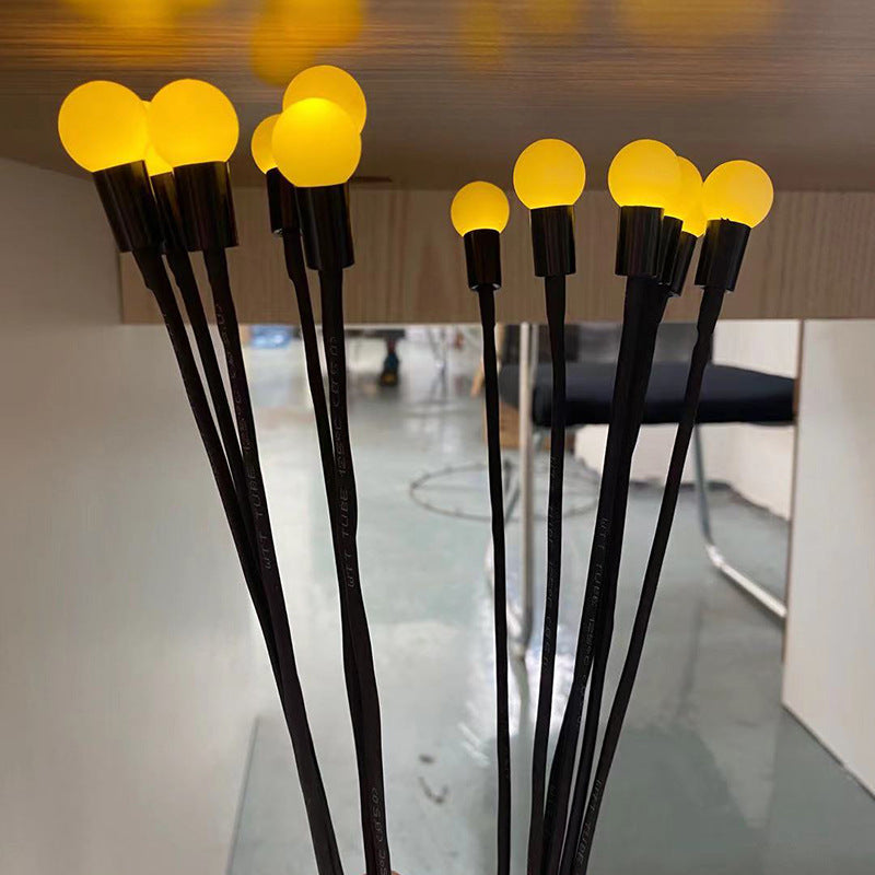 LED Ildflue Solcellelys - Färgendring Hagebelysning