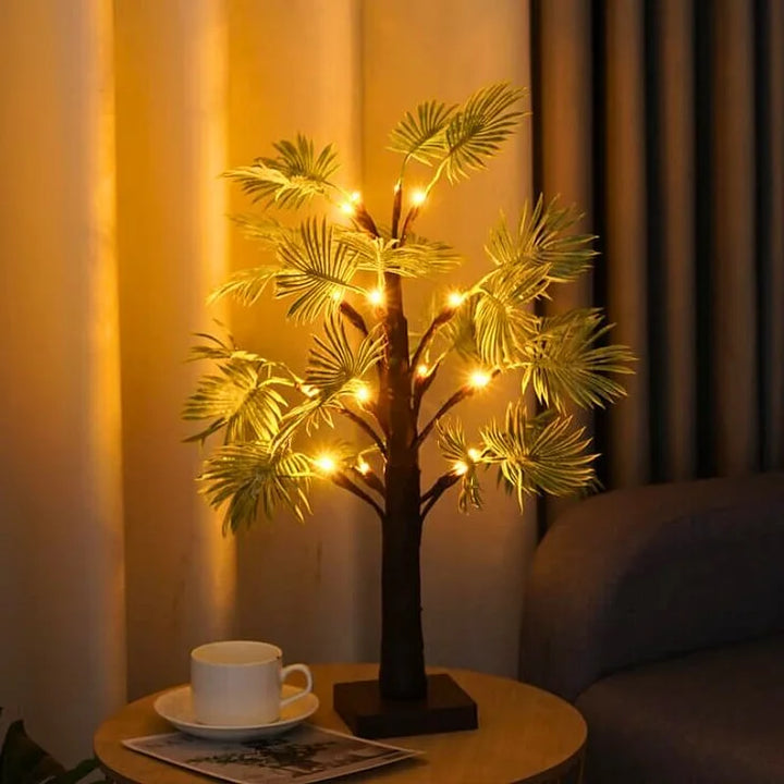 LED-julelys med palmeblad - Festliga och eleganta