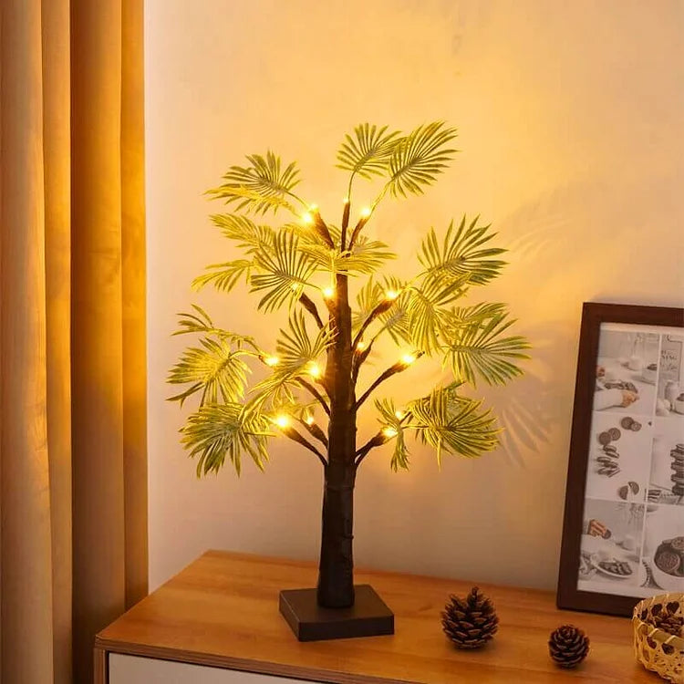 LED-julelys med palmeblad - Festliga och eleganta