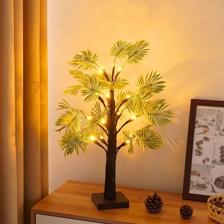 LED-julelys med palmeblad - Festliga och eleganta