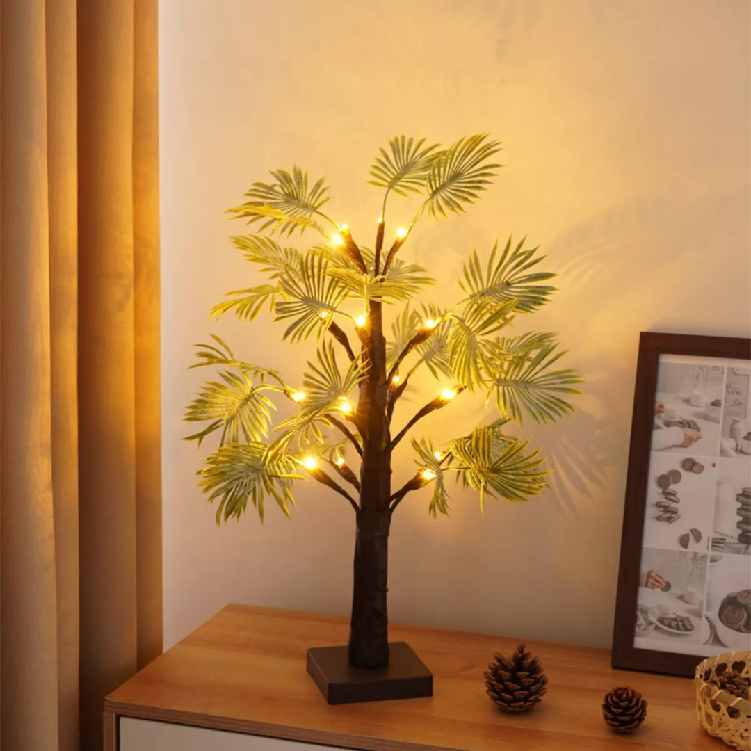 LED-julelys med palmeblad - Festliga och eleganta