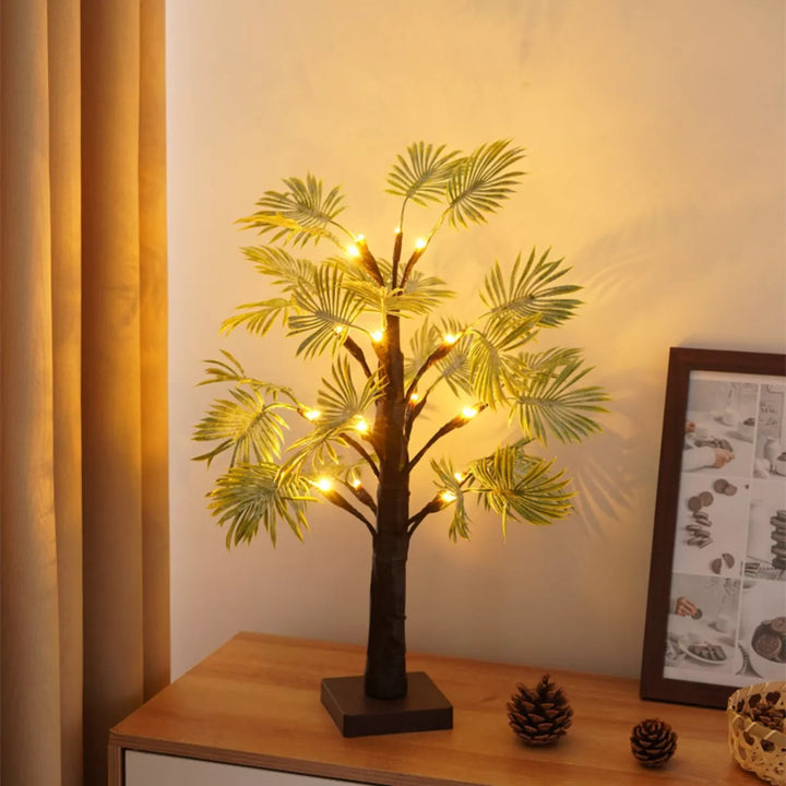 LED-julelys med palmeblad - Festliga och eleganta