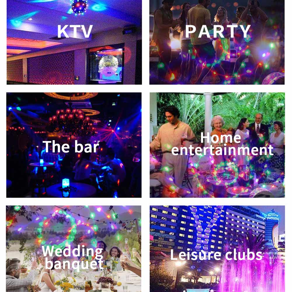 LED Krystall Magisk Ball för Fest och Disco