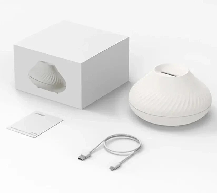 LED Luftfukter med Vulkanflamme för Atmosfär och Välbefinnande