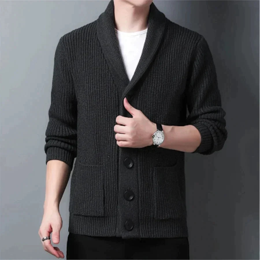 MAILLON - Cardigan män Tröja med knappar