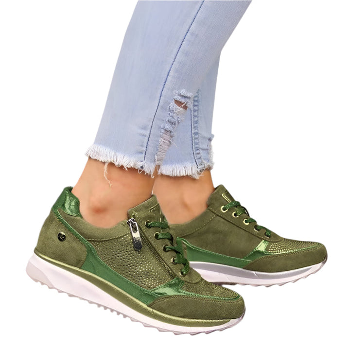 Dam Lätta &amp; Bekväma Sneakers med Borrelås
