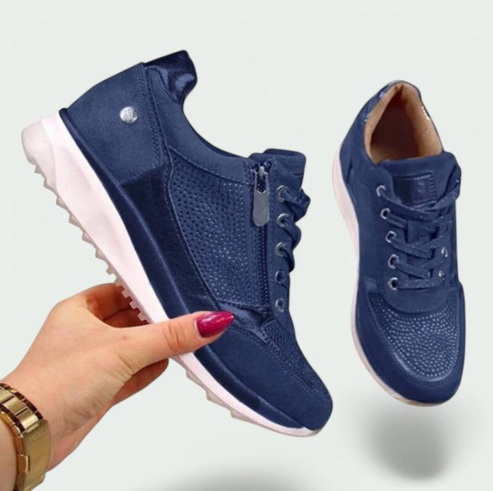 Dam Lätta &amp; Bekväma Sneakers med Borrelås