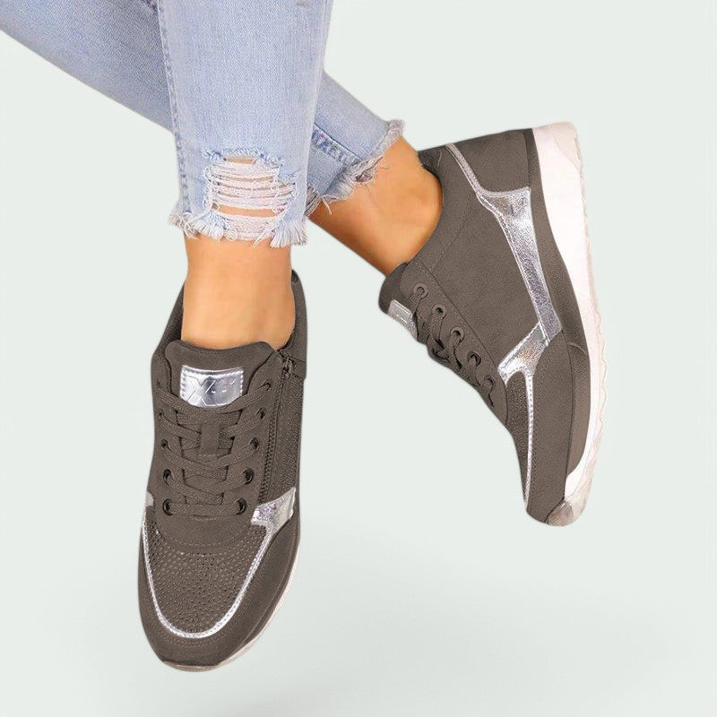 Dam Lätta &amp; Bekväma Sneakers med Borrelås
