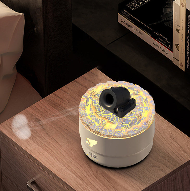 Luftfukter Aroma Diffuser med Nattlys och Lavaeffekt