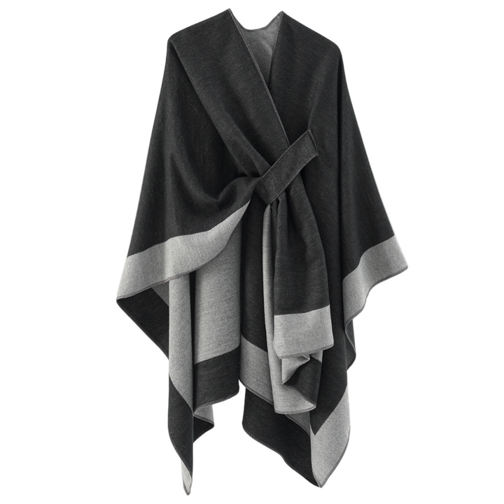Kvinna Poncho i Luksuriöst Design