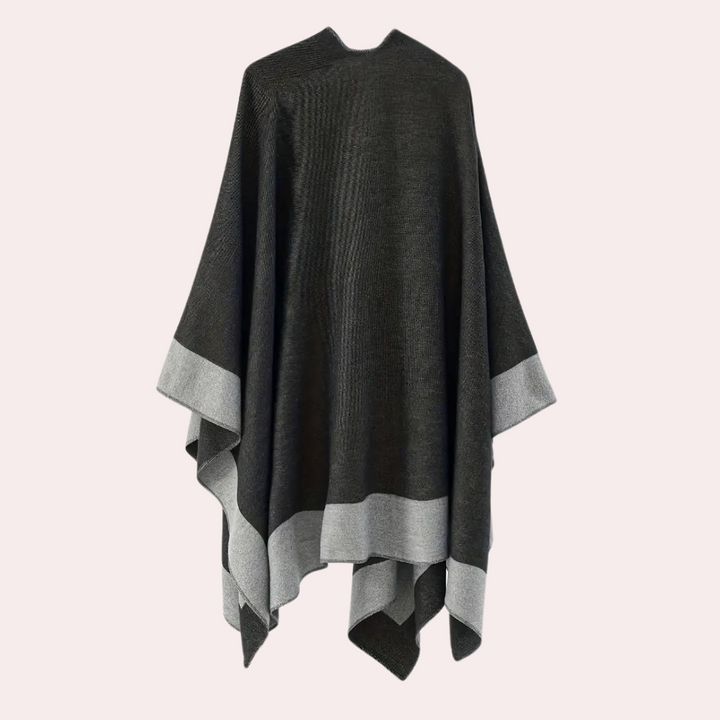 Kvinna Poncho i Luksuriöst Design
