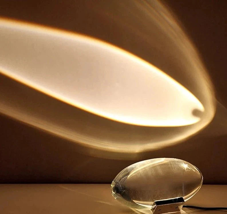 Unisex Lyx Bordslampa i Krystall