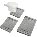Luksuriöst 3-delt Baderomsmatte Set i Memory Foam