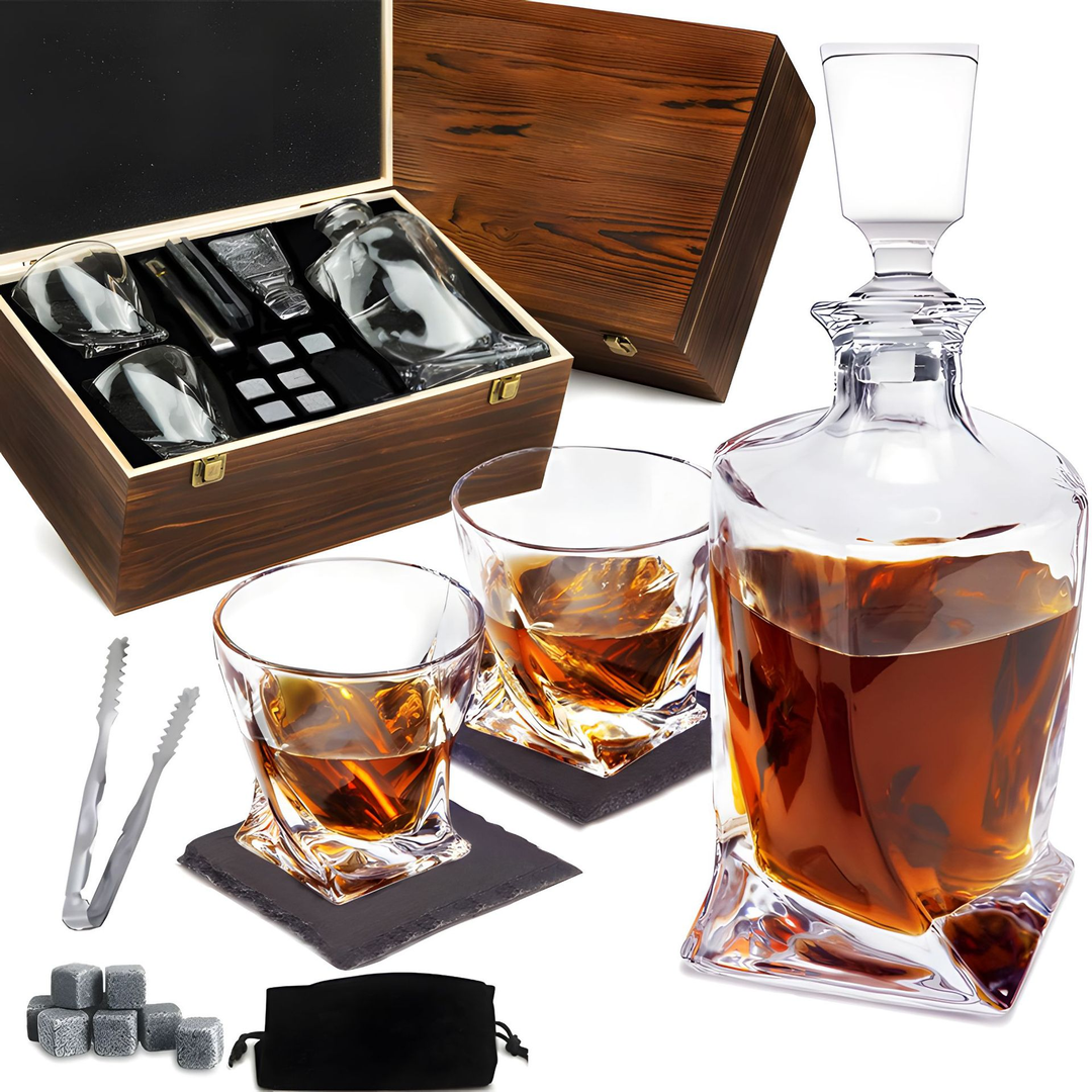 Whisky Karaffel och Glas Set för Äkta Kjennere