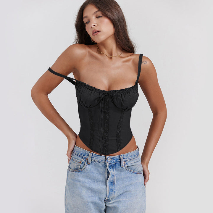 Elegant Dam Top - Sateng | Blonder | Spagettistropper