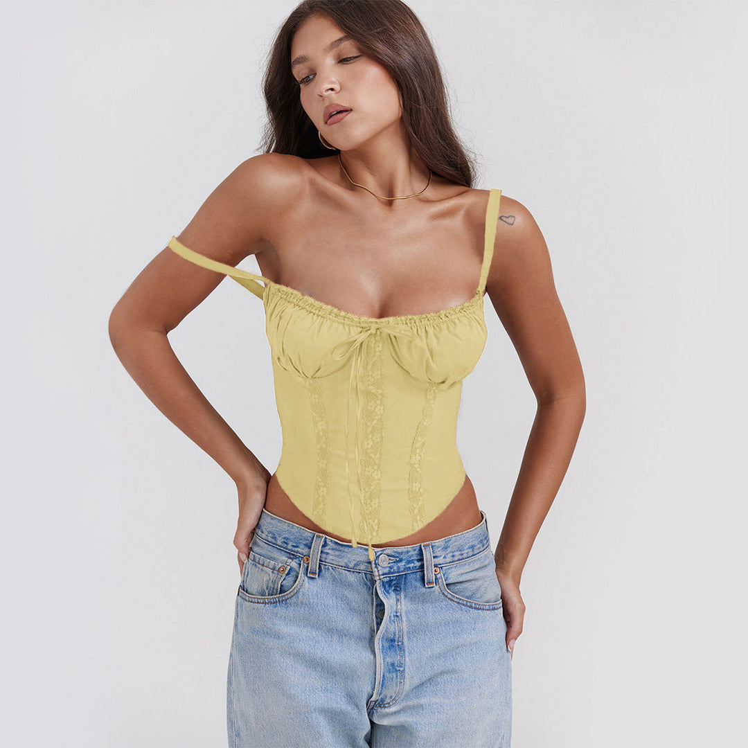 Elegant Dam Top - Sateng | Blonder | Spagettistropper