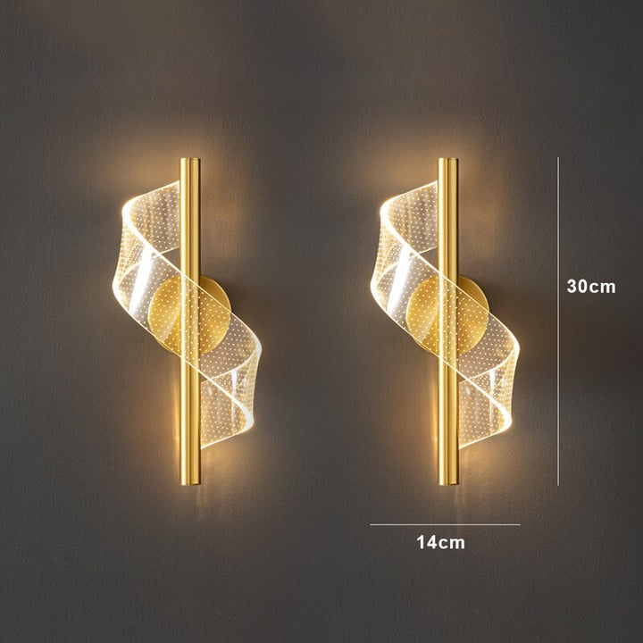 Lyxig Vägglampa i Glas - Stilfull Glasskandelaber LED