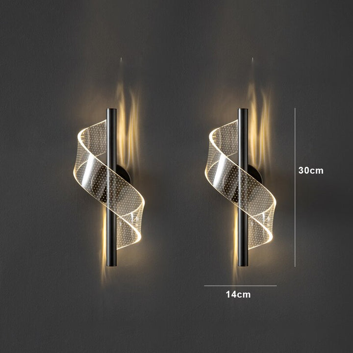 Lyxig Vägglampa i Glas - Stilfull Glasskandelaber LED