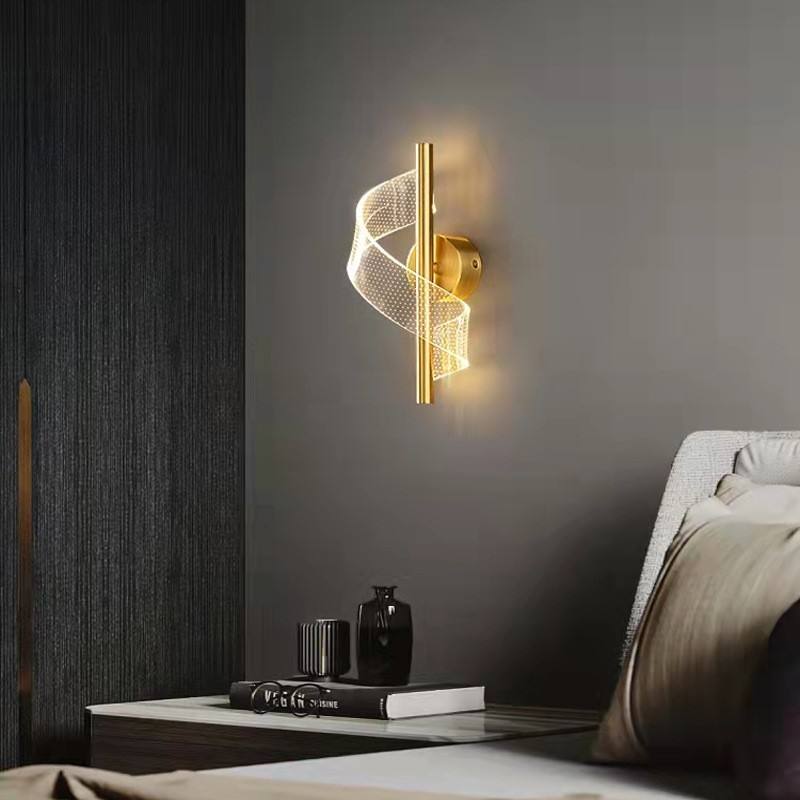 Lyxig Vägglampa i Glas - Stilfull Glasskandelaber LED
