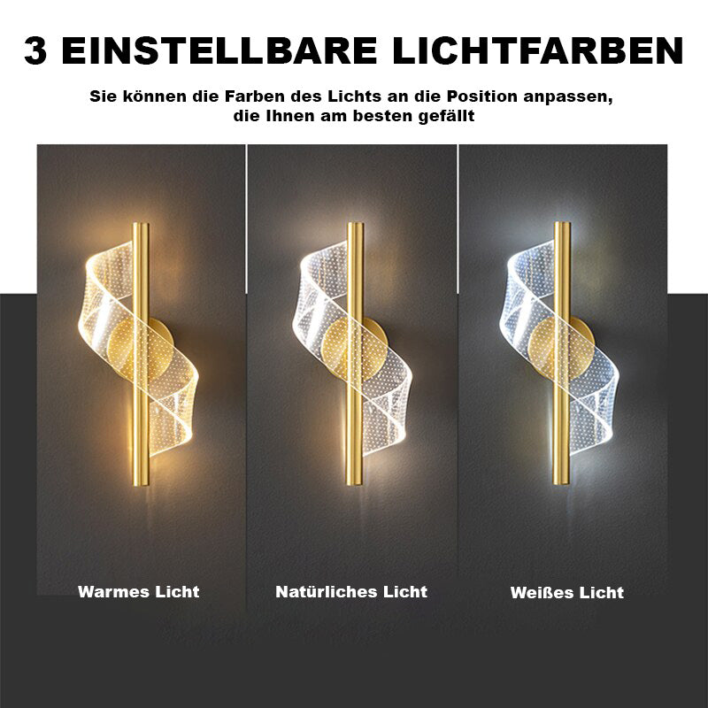 Lyxig Vägglampa i Glas - Stilfull Glasskandelaber LED