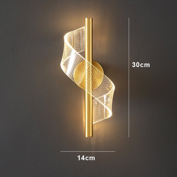 Lyxig Vägglampa i Glas - Stilfull Glasskandelaber LED