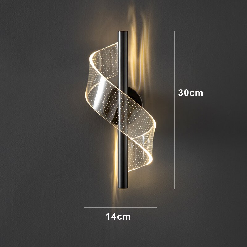 Lyxig Vägglampa i Glas - Stilfull Glasskandelaber LED