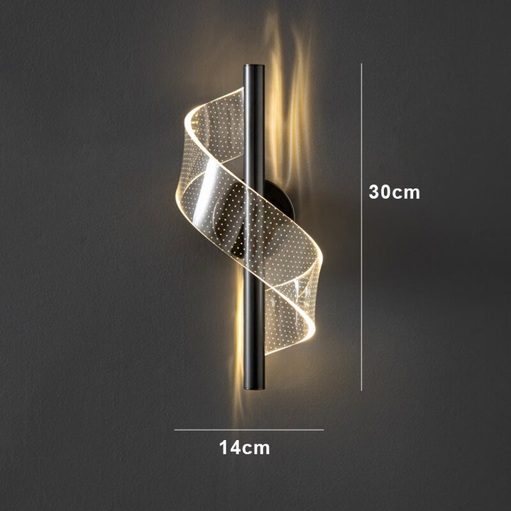 Lyxig Vägglampa i Glas - Stilfull Glasskandelaber LED