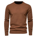Herr Tykk Slim Fit Tröja – Varm och Stilfull O-hals