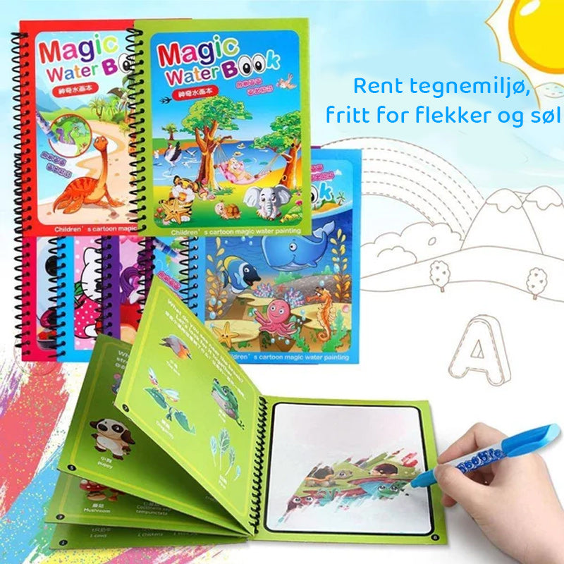 Magisk Vannfärgbok för Barn - Moro och Läring i Ett