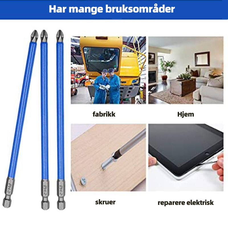 Magnetisk Antiskli Skrutrekkerbits | Högkvalitets S2-Stål
