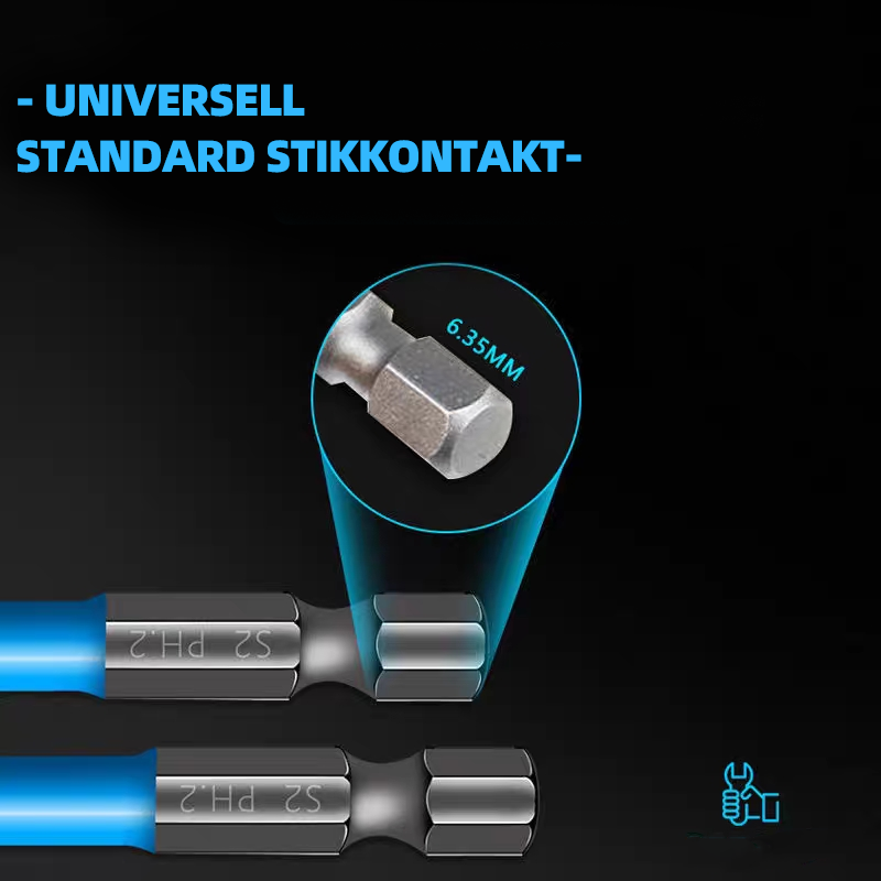 Magnetisk Antiskli Skrutrekkerbits | Högkvalitets S2-Stål