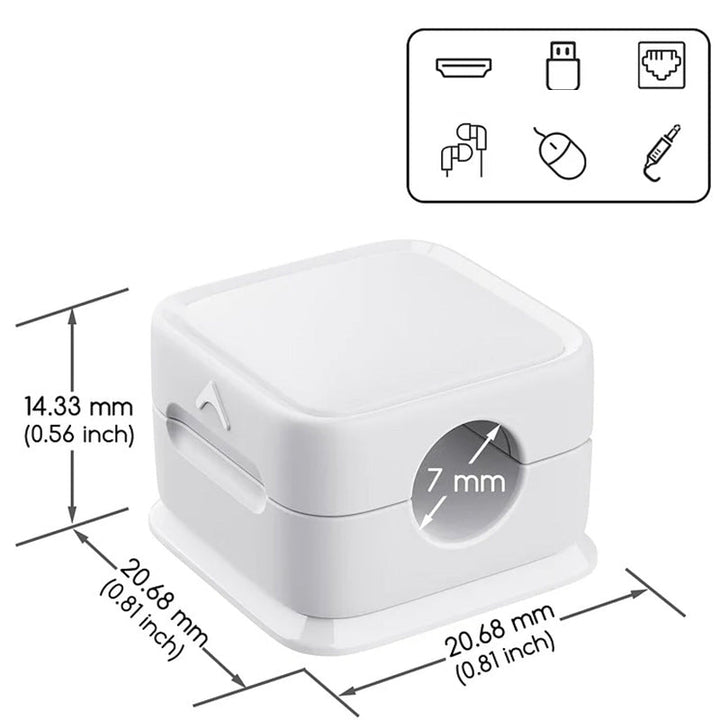 Magnetisk Ledningsholder | Enkel &amp; Säker Kabelorganisator