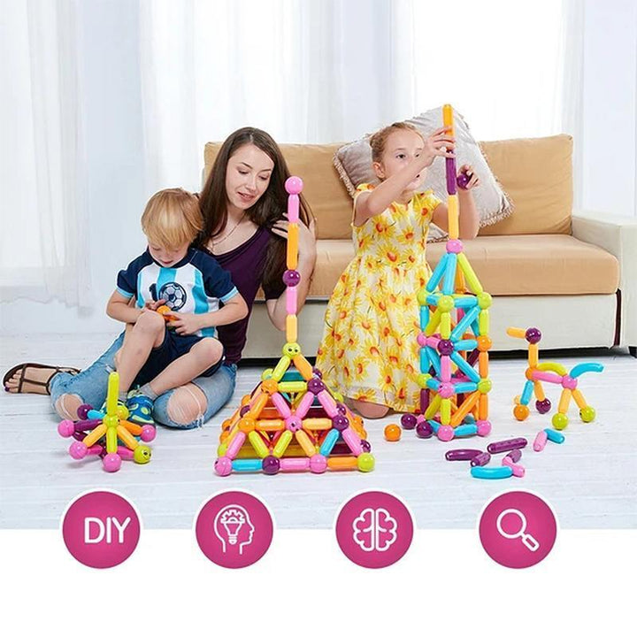 Magnetiske byggeklosser set - Uendelig kreativitet | Pastellfärgr