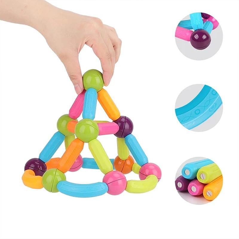 Magnetiske byggeklosser set - Uendelig kreativitet | Pastellfärgr