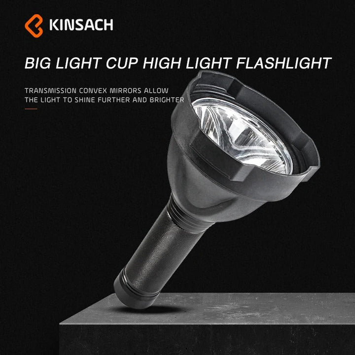 Uppladdningsbar Super Lommelykt - 100000 Lumen – MS18 LED