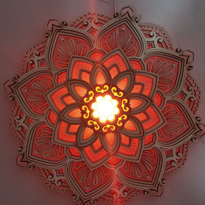 Mandala Yogalampe LED – Stressreduksjon och Stemningslys