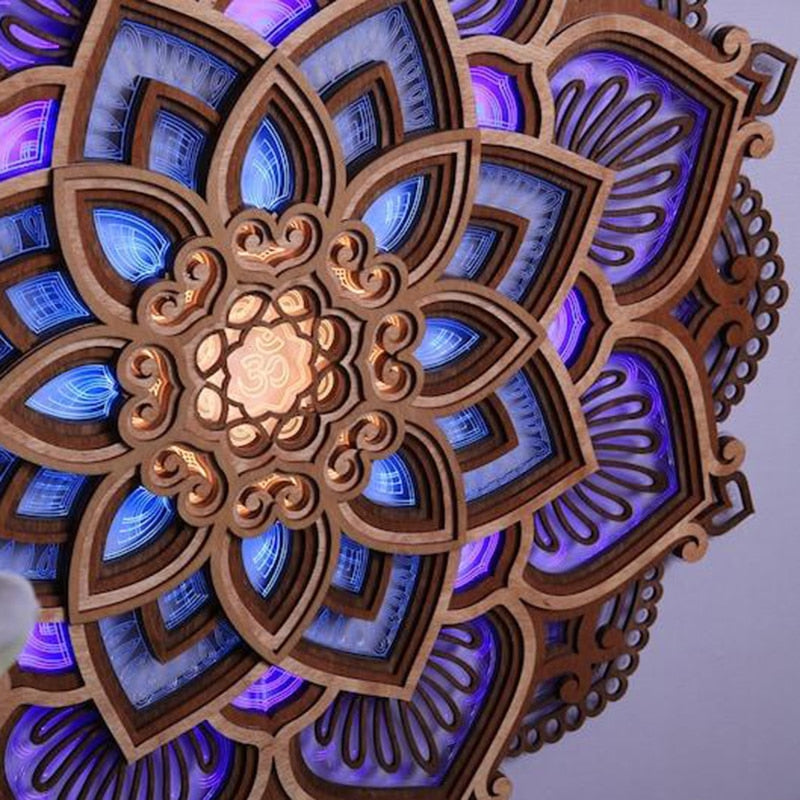 Mandala Yogalampe LED – Stressreduksjon och Stemningslys