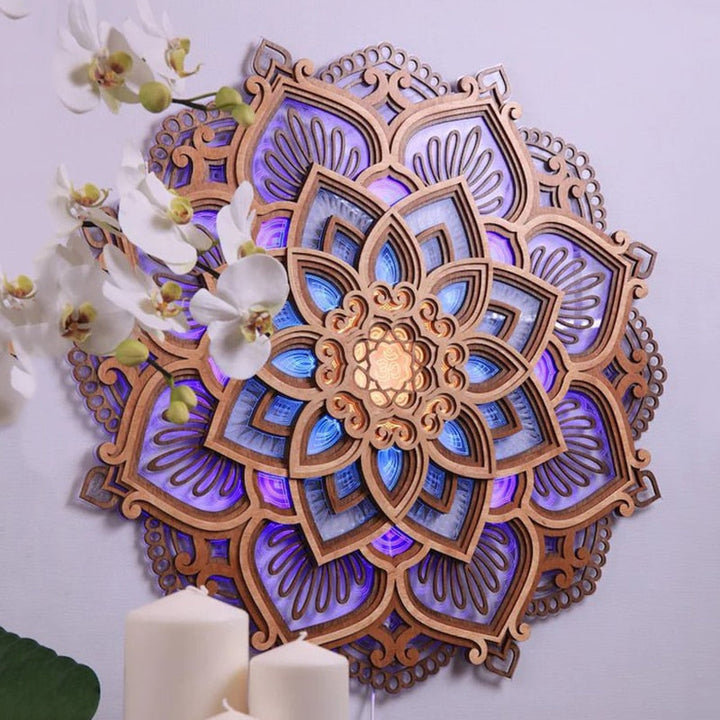 Mandala Yogalampe LED – Stressreduksjon och Stemningslys