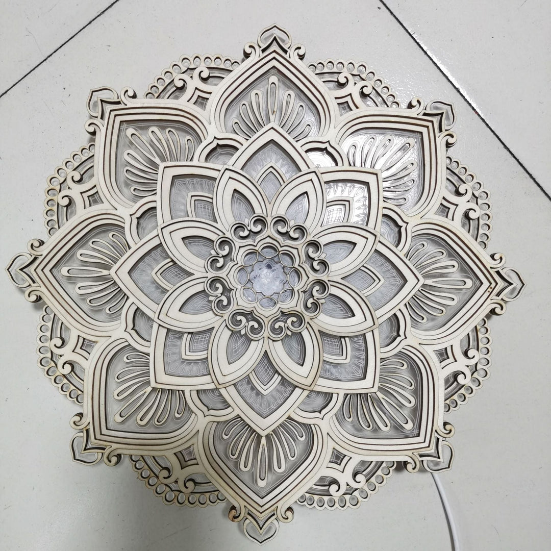 Mandala Yogalampe LED – Stressreduksjon och Stemningslys