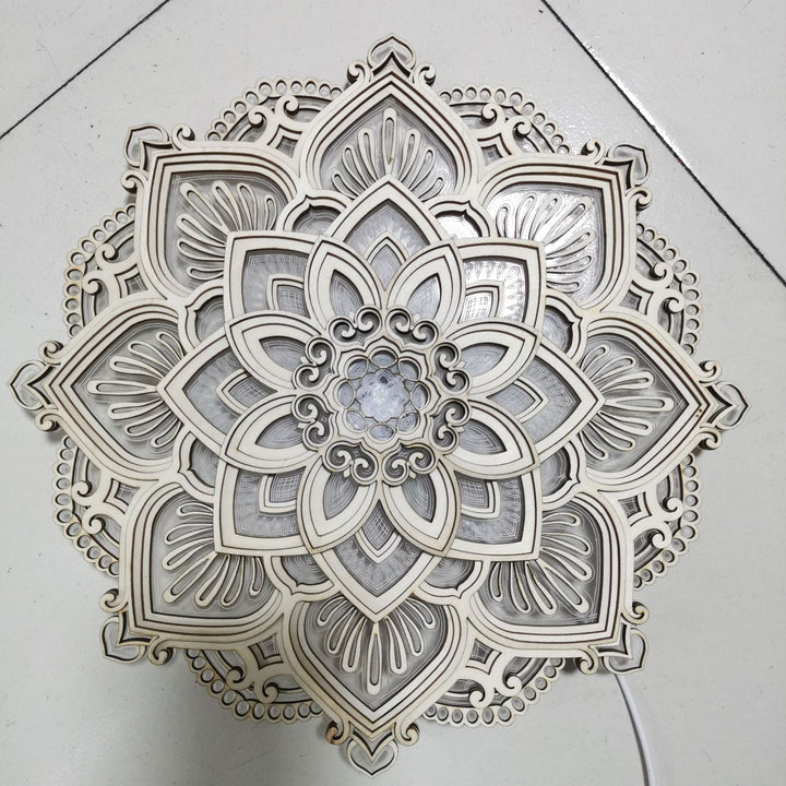 Mandala Yogalampe LED – Stressreduksjon och Stemningslys