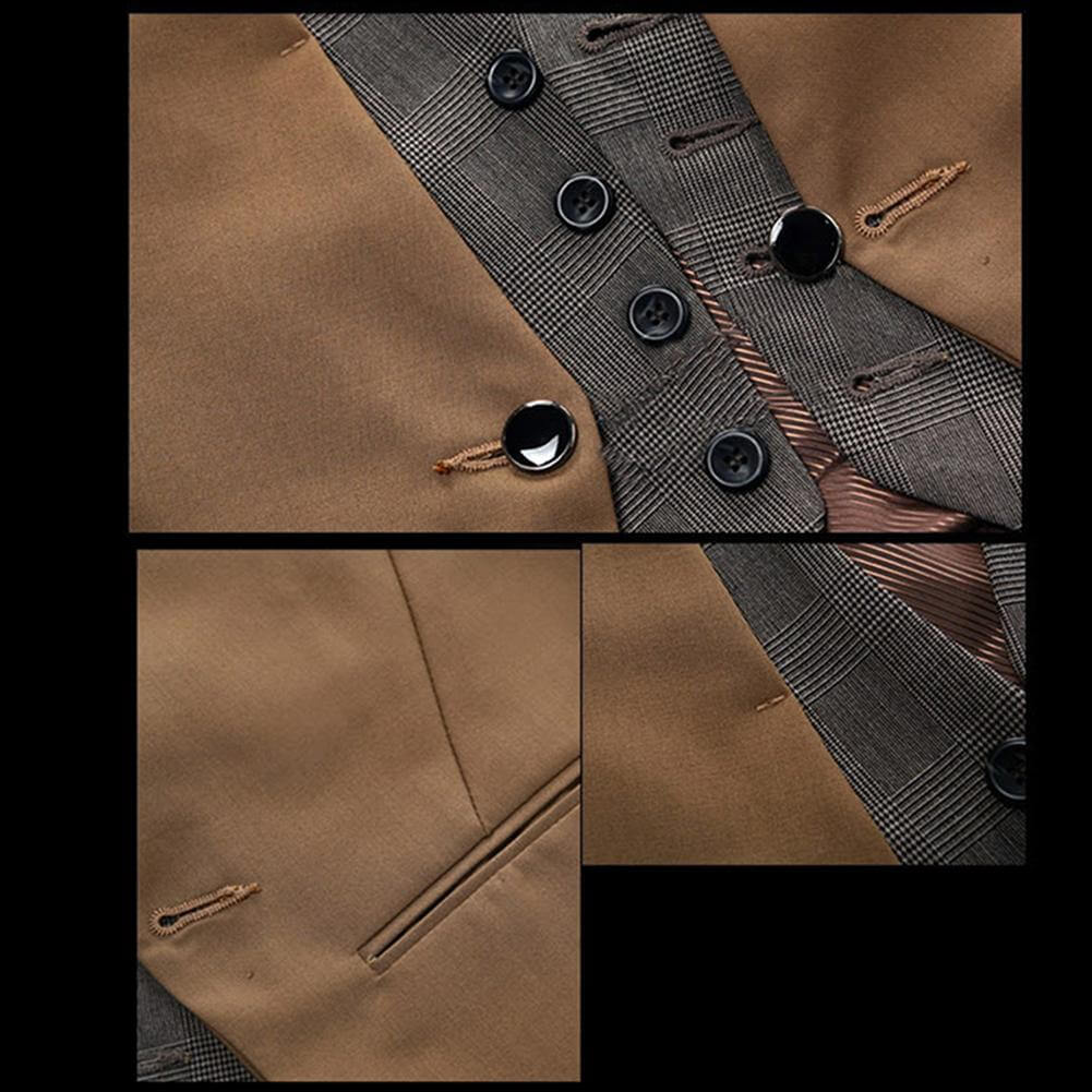 Män Business Väst Dress - Stilfull V-hals Slim Fit