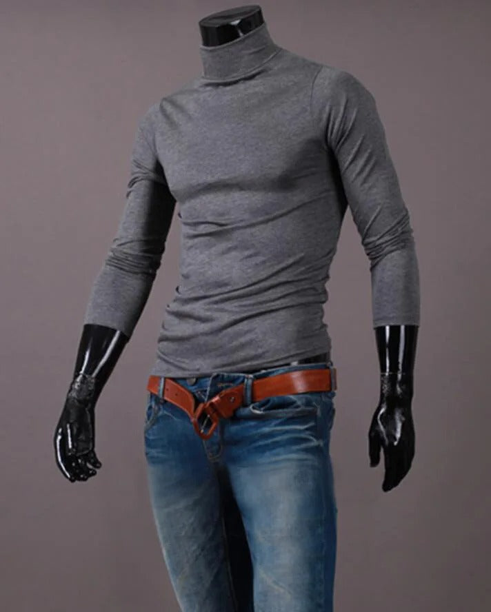 Herr Vintertopp Höghalset Slim Fit – Varm &amp; Stilfull